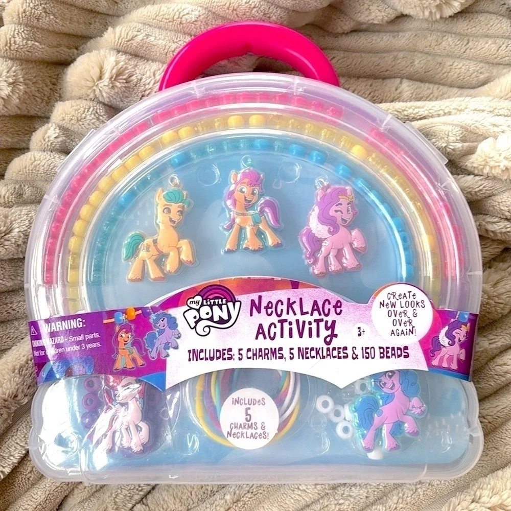 Brand New My Little Pony Charm Necklace Jewelry Beads Craft Activity Kit Toy